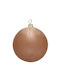 Βελουδινη Hängendes Kugel Ornament Ornament Beige 20cm