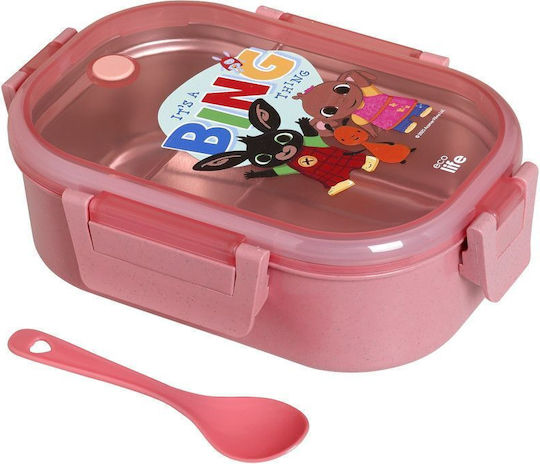Ecolife Plastic Kids' Food Container 0.9lt Pink x x 7cm