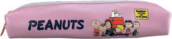 Back Me Up Peanuts Ученически несесер Цилиндър Розов