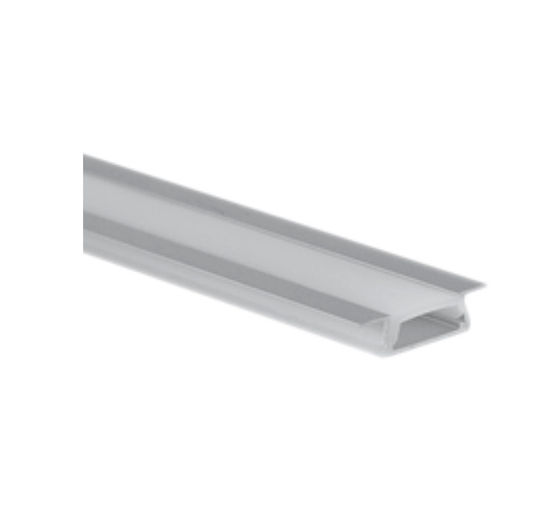 Aluminiumprofil Für Gemauerte LED-Streifen Vollständig 2m Bis 12mm Matt Abdeckung 30-156029