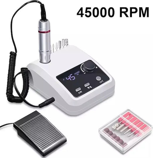 Elektrischer Nagelbohrer Maschine 45000 Umdrehungen/Minute Professionelle Nagelpflege Nagelbohrer 204-wh Eu