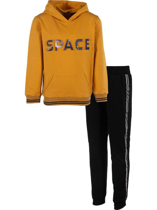 Hashtag Kids Sweatpants Set Yellow 2pcs