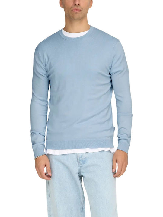 Only & Sons Langarm Hemd Hellblau
