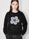 Sweatshirt Hanorac pentru femei Negru