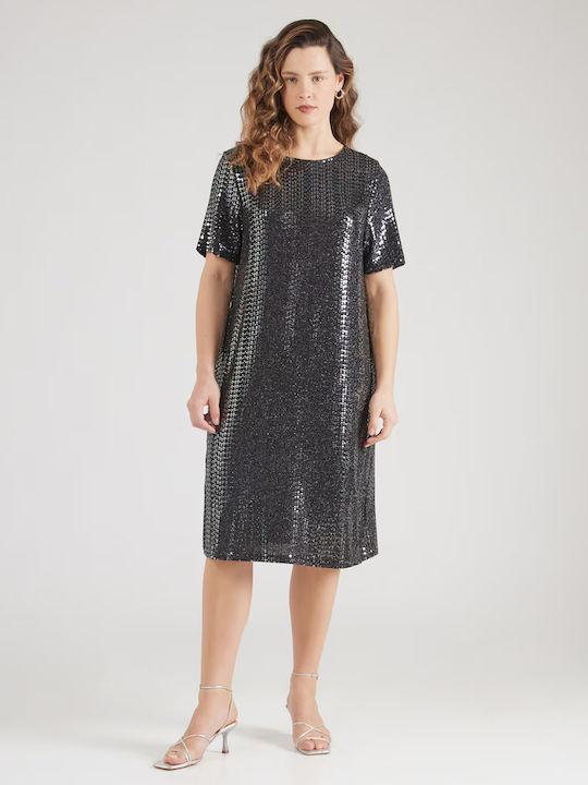 Midi Abendkleid Schwarz