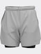 Core 7.5 2 in 1 Sports Men's Gray Shorts