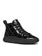 J Laquinny Anatomic Kids Ankle Boots Made of Patent Leather with Zipper and Lights Black