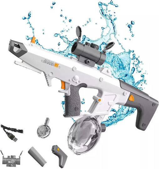 Elektrische Wasserpistole 450ml Kapazität 10m Reichweite Neuer Stil Grau