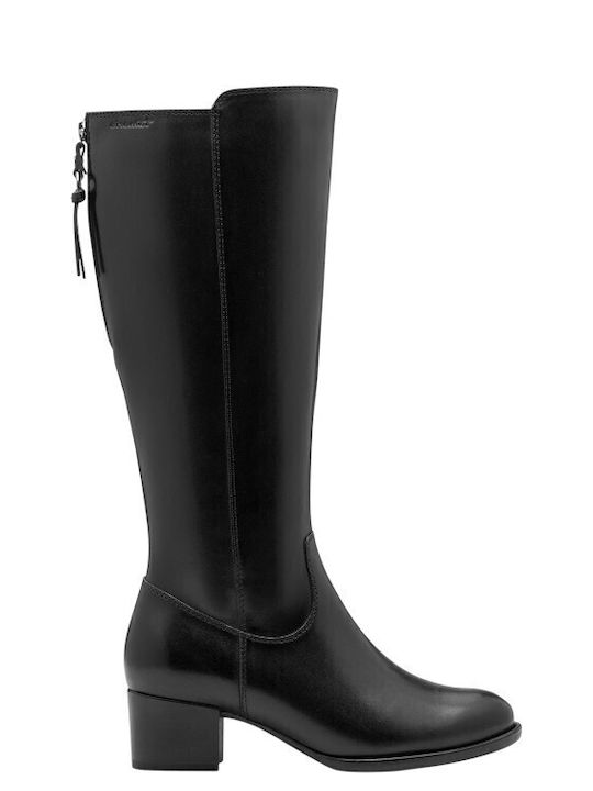 Tamaris Leder Damenstiefel mit mittlerem Absatz...