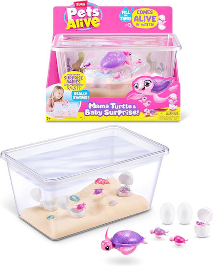Миниатюрна играчка Pets Alive Mama Turtle Surprise за 3+ Години 25см.
