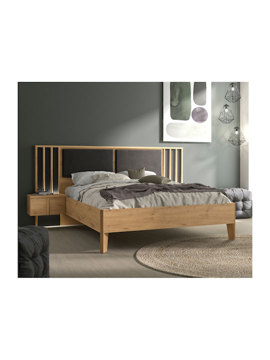 Set de Dormitor Artisan Oak / Black 160x200buc 3buc