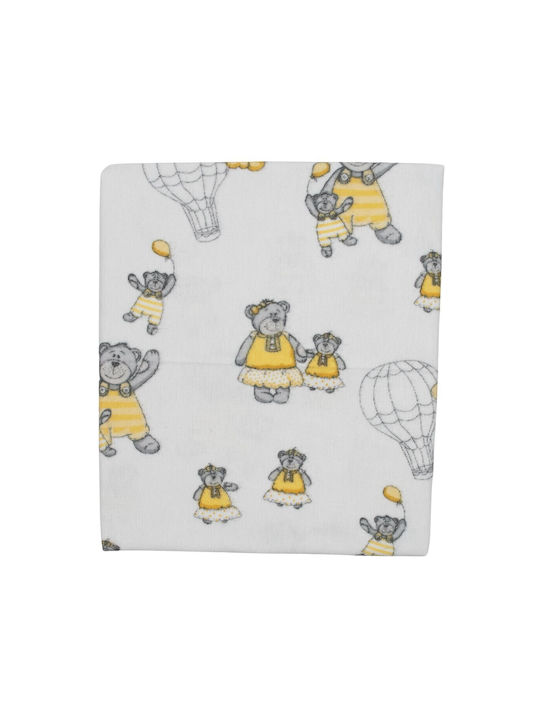 Kamtex Baby Wickeltuch Gelb 80x90cm.