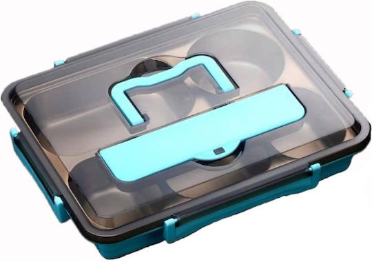 Кутия за обяд Inox Light Blue 31x25см 1бр