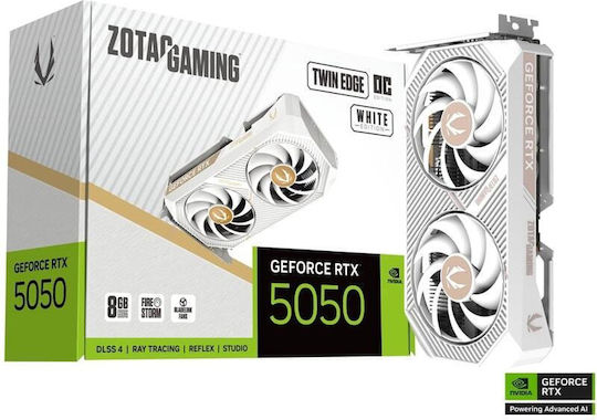 Zotac GeForce RTX 5050 8GB GDDR6 Twin Edge White Graphics Card