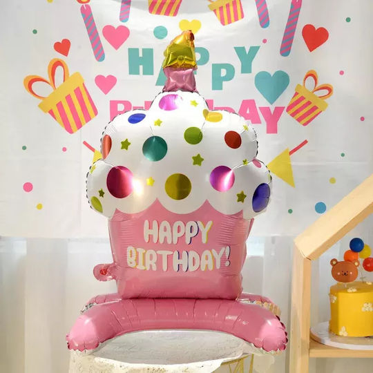Balloon Foil Jumbo Pink Cake 88cm