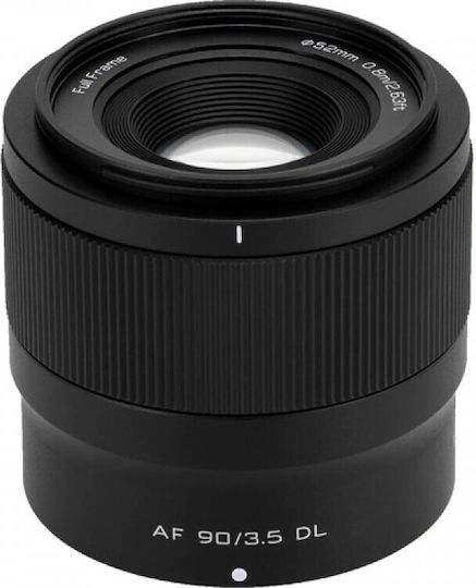 Viltrox Full Frame Φωτογραφικός Φακός AF 90mm 3.5 Full-Frame Lens Σταθερός Μαύρος