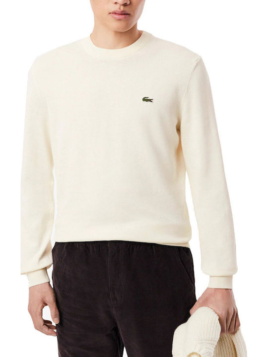 Lacoste Πουλόβερ Offwhite
