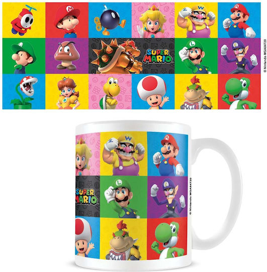 Nintendo Mario Керамична Многоцветна Чаша Nintendo Mario Керамична Многоцветна Чаша