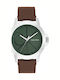 Calvin Klein Reset Ανδρικό Ρολόι 42mm Μπαταρίας με Καφέ Μεταλλικό Μπρασελέ