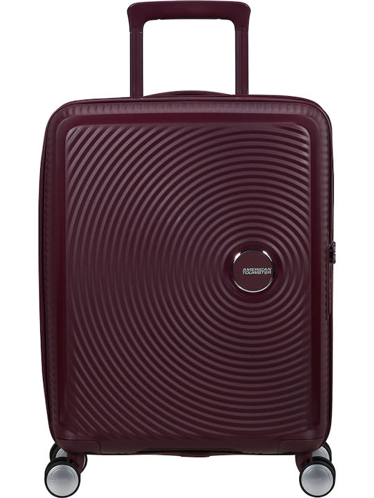 American Tourister Soundbox Cabin Travel Suitcase Hard Wild Cherry with 4 Wheels Height 55cm 88472-T505