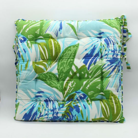 Garden Chair Cushions Green-Blue 40x40cm