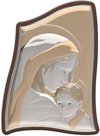 Silver Icon Blessed Mother 15 X 21 Slevori 9845-00308ubr2rwd