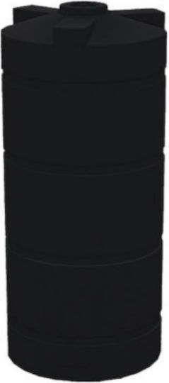 Rotogran Plastică Depozit Apă / Petrol Cilindric Vertical 5000lt Neagră