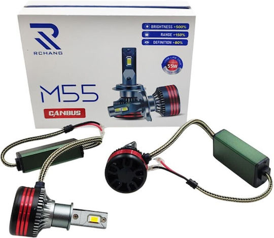Lampen Auto H3 Canbus LED 6000K Kaltes Weiß 55W 1Stück