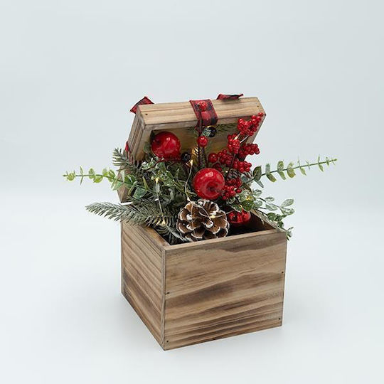 Eurolamp Wooden Box Christmas Decoration Illuminated 17.50x26cm Eurolamp