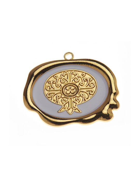Nu1804 Christmas Table Decoration Metallic Gold L6xW5cm.