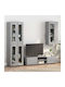 Gray TV Stand W55xD29xH100cm