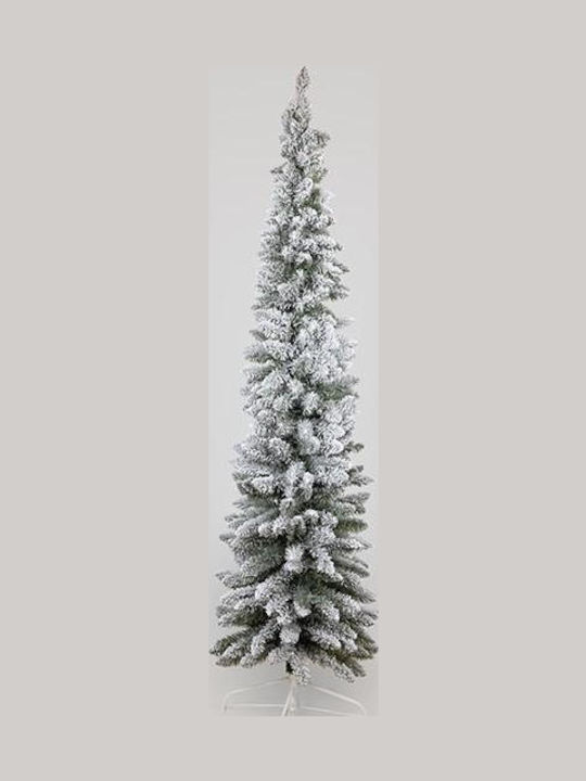Weihnachtsbaum Schlank Beschneit 210cm mit 312 Zweige