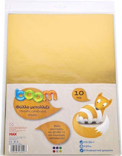 Boom Metallisi Blätter 25x35 10 Stück 230g Metalpet 2536