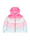 Down Jacket Kids Casual Coat with Hood Pink