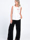 Femei Negru Set cu Pantaloni cu elastic Floral