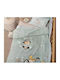Nef-Nef Homeware Blanket Nursery Swaddling Blankets Misty Blue Velvet Blue 75x100cm