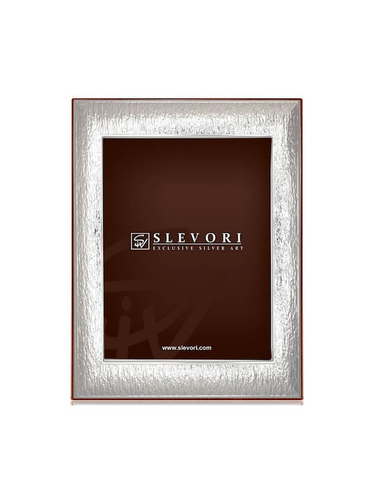 Slevori Κορνίζα Ασημένια με Ασημί Πλαίσιο