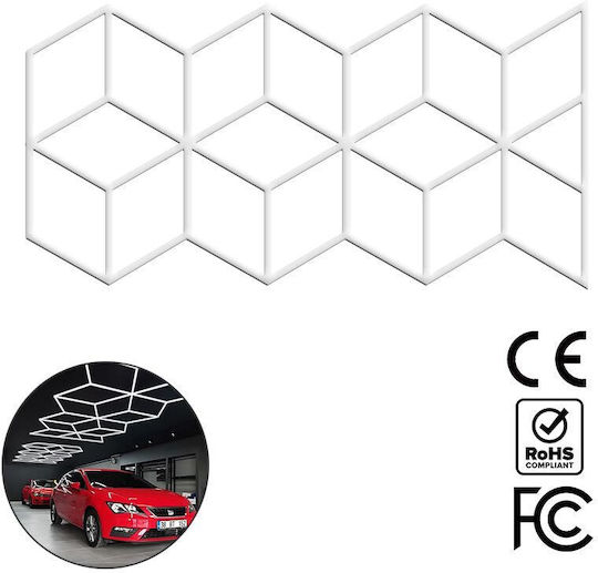VenCore LED Panel 387W με Ψυχρό Λευκό Φως 6500K