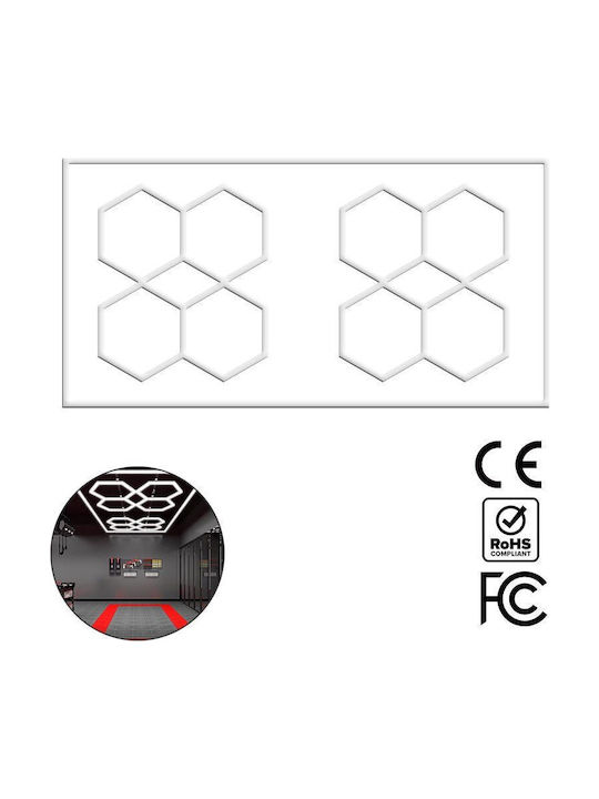 VenCore Panou LED Putere 456W cu Alb Rece Lumini