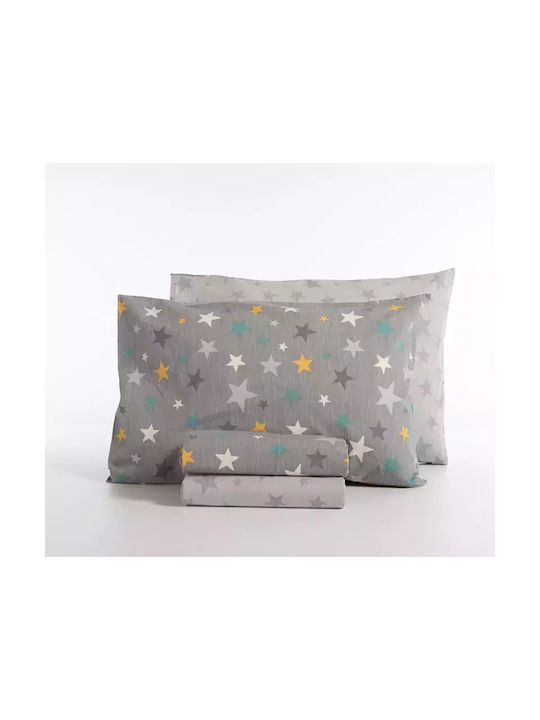 Nef-Nef Homeware Сет Единично Stars Above Сив 170x260см Nef-Nef Homeware Сет Единично Stars Above Сив 170x260см