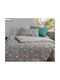 Nef-Nef Homeware Sheet Set Single Cotton Stars Above Gray 170x260cm 3pcs