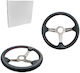 Racing Car Steering Wheel with 35cm Diameter Red/Red