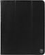 Rosso Flip Cover Δερμάτινη Μαύρη (Samsung Galaxy Tab S10 Plus, S9 Plus, S9 FE Plus)