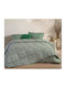 Nef-Nef Homeware Πάπλωμα Υπέρδιπλο με Γέμιση Microfiber 220x240εκ. Dazier Green 330 GSM