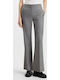 Hezane Damen Stoff Hose Gray