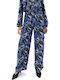 Damen Hoch tailliert Stoff Cargo Hose in Geradem Schnitt Black