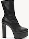 Black Ankle Boots High Heel Fiapa