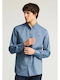 Long Sleeve Shirt in Regular Fit Blue