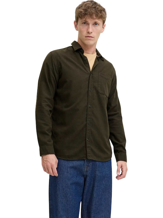 Jack & Jones Μακρυμάνικo Φανελένιο Πουκάμισο Ro...