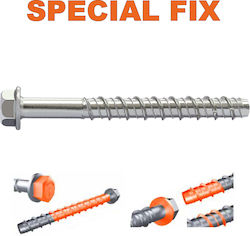 Spap Cement Bolts Hexagon with Diameter M8 and Length 100mm